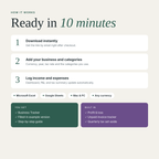 How the small business tracker works in 3 steps